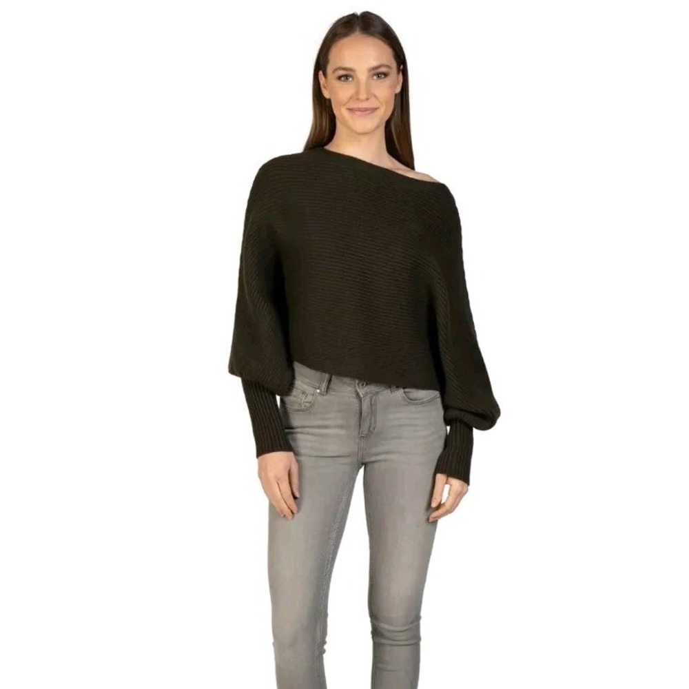 NEW Love Token 'Franklin ' Dolman Sweater M Olive Green $159